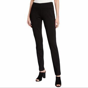 Eileen Fisher Slim Cotton Stretch Pull On Pants